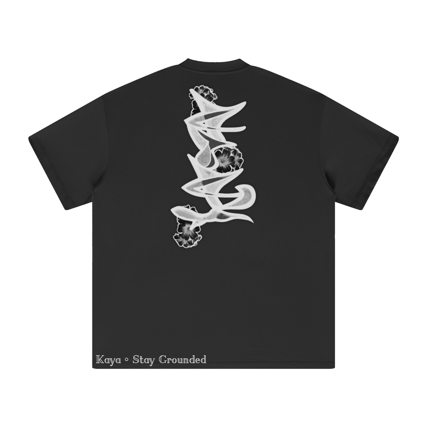 305GSM Unisex All-Over Print Crew Neck T Shirt Black