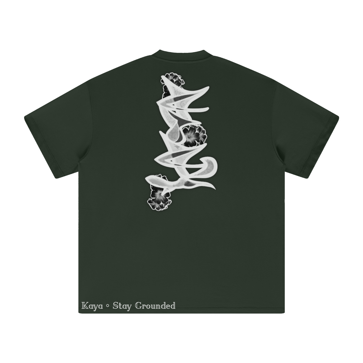 305GSM Unisex All-Over Print Crew Neck T Shirt Dark Green