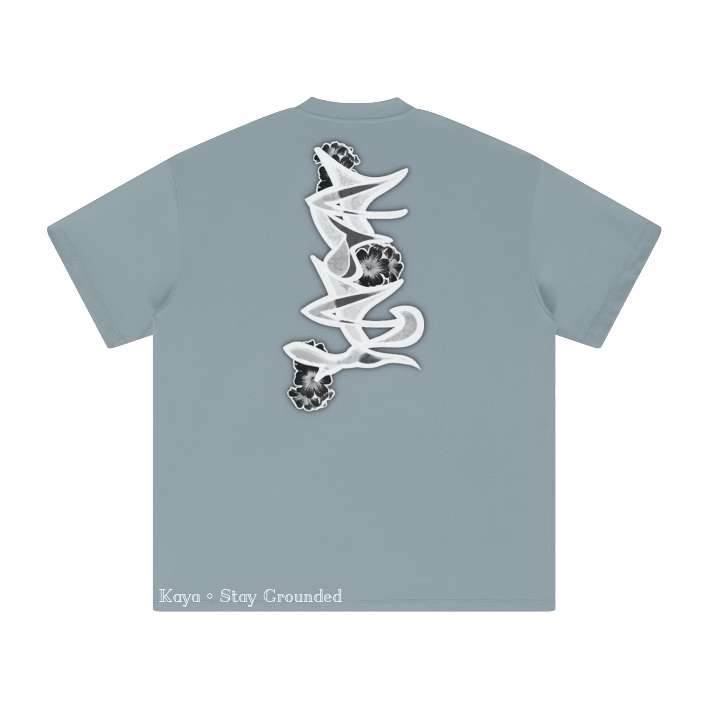 305GSM Unisex All-Over Print Crew Neck T Shirt Haze blue