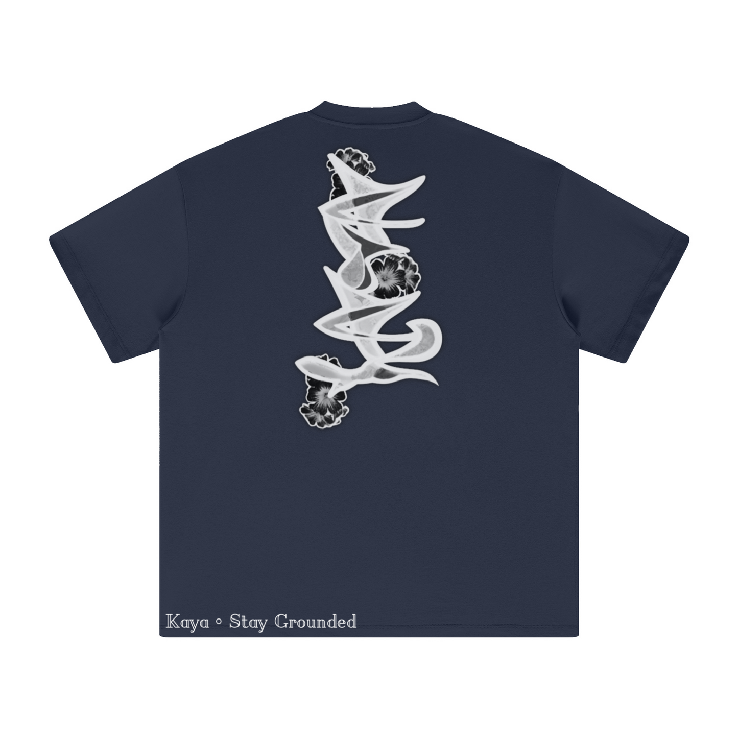305GSM Unisex All-Over Print Crew Neck T Shirt Dark blue