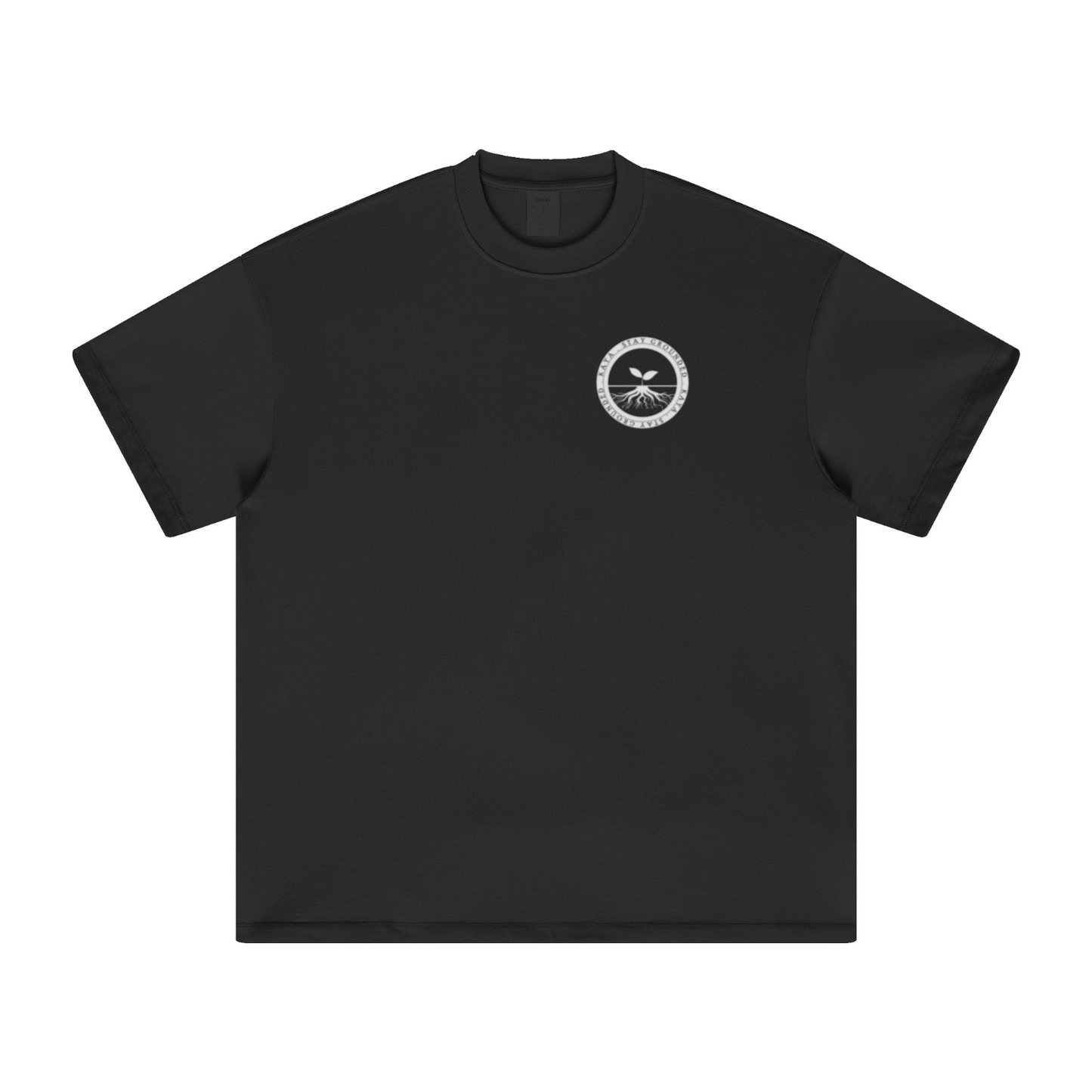 305GSM Unisex All-Over Print Crew Neck T Shirt Black