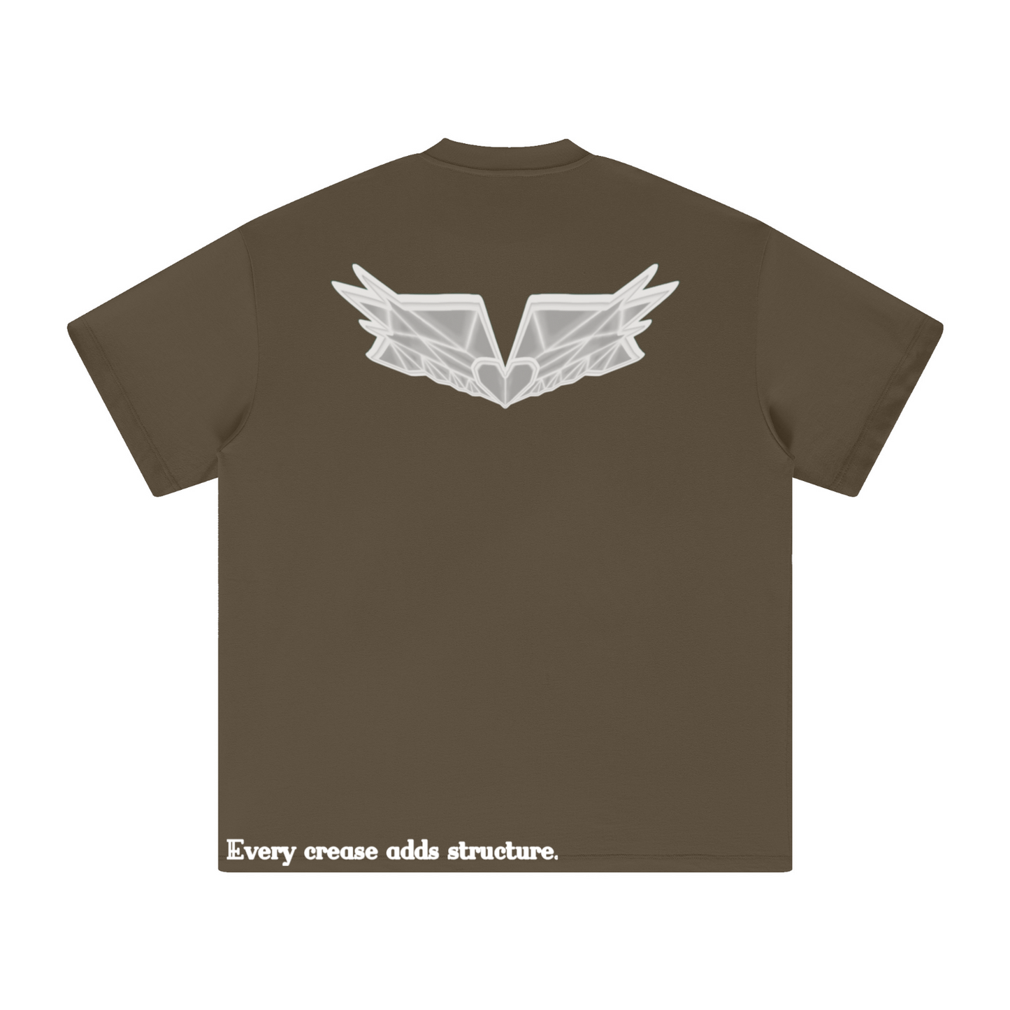 305GSM Unisex All-Over Print Crew Neck T Shirt Brown