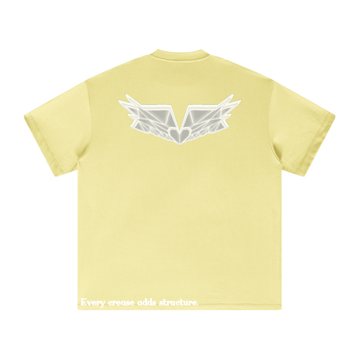 305GSM Unisex All-Over Print Crew Neck T Shirt Yellow