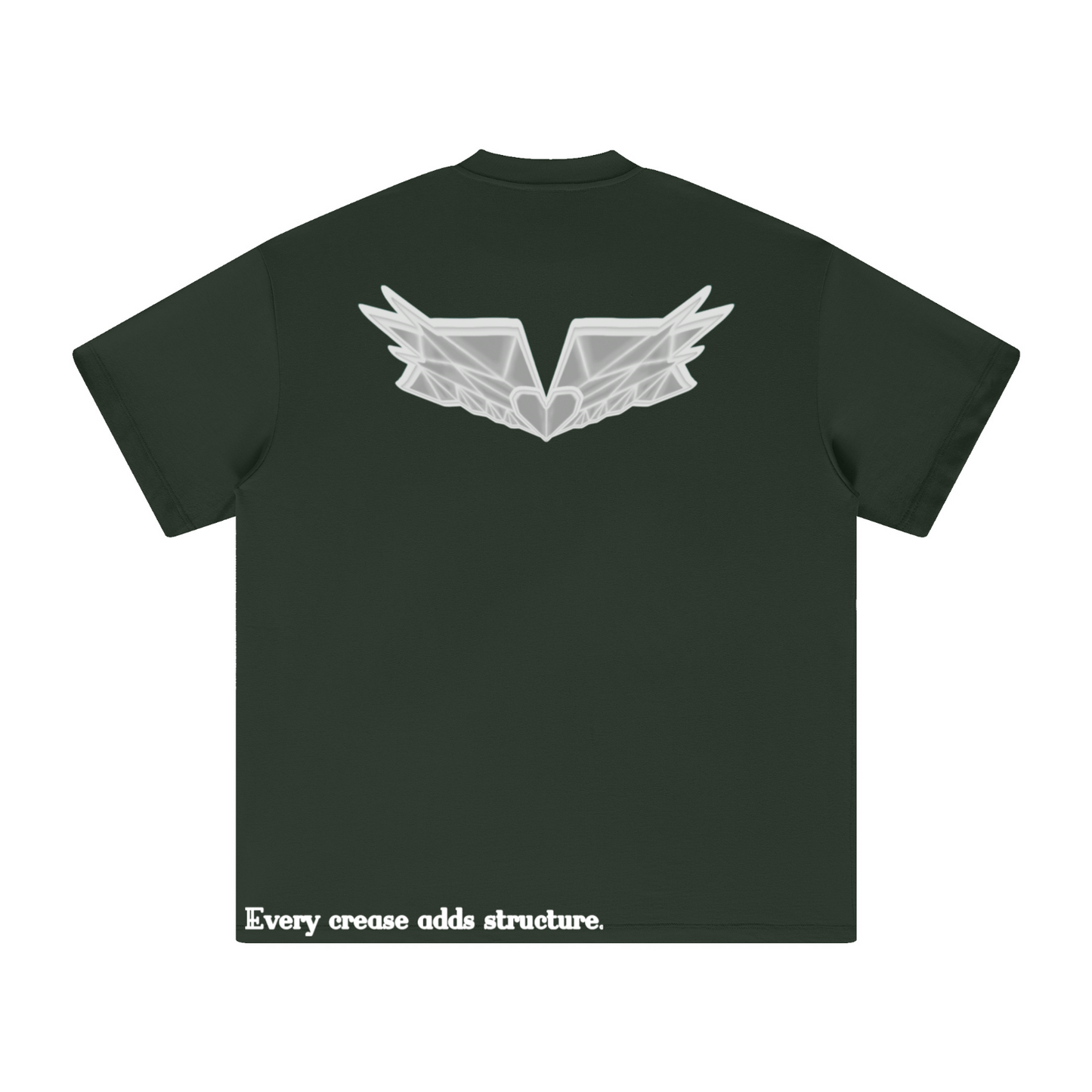 305GSM Unisex All-Over Print Crew Neck T Shirt Dark Green