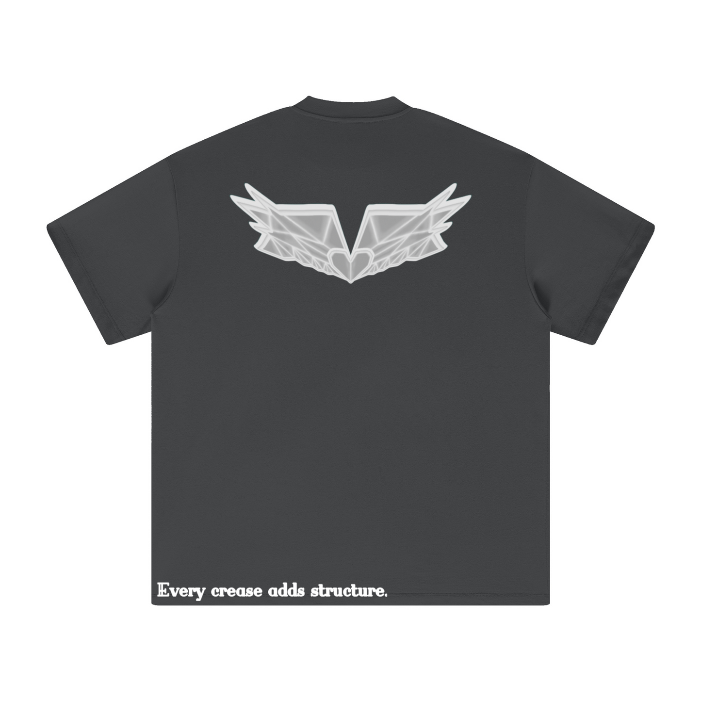 305GSM Unisex All-Over Print Crew Neck T Shirt Dark gray