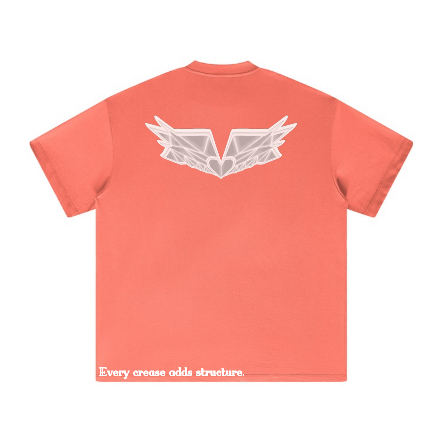 305GSM Unisex All-Over Print Crew Neck T Shirt Orange
