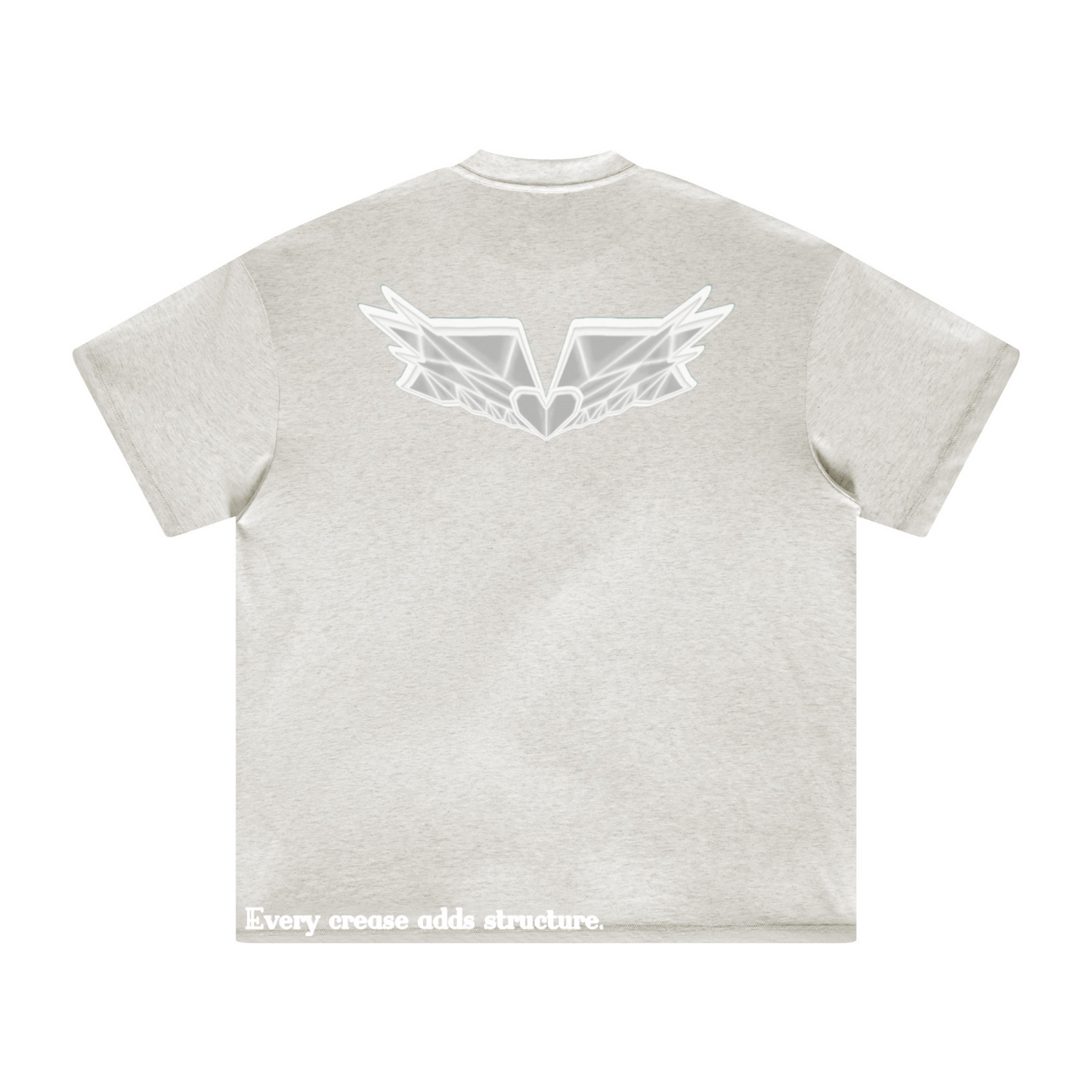 305GSM Unisex All-Over Print Crew Neck T Shirt Beige