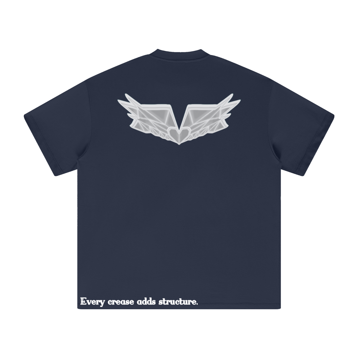 305GSM Unisex All-Over Print Crew Neck T Shirt Dark blue