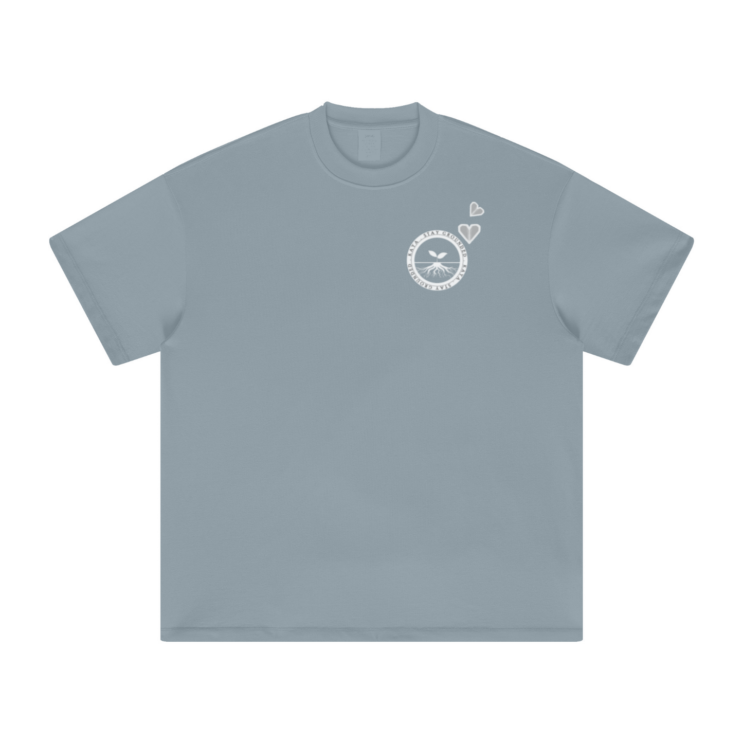 305GSM Unisex All-Over Print Crew Neck T Shirt Haze blue