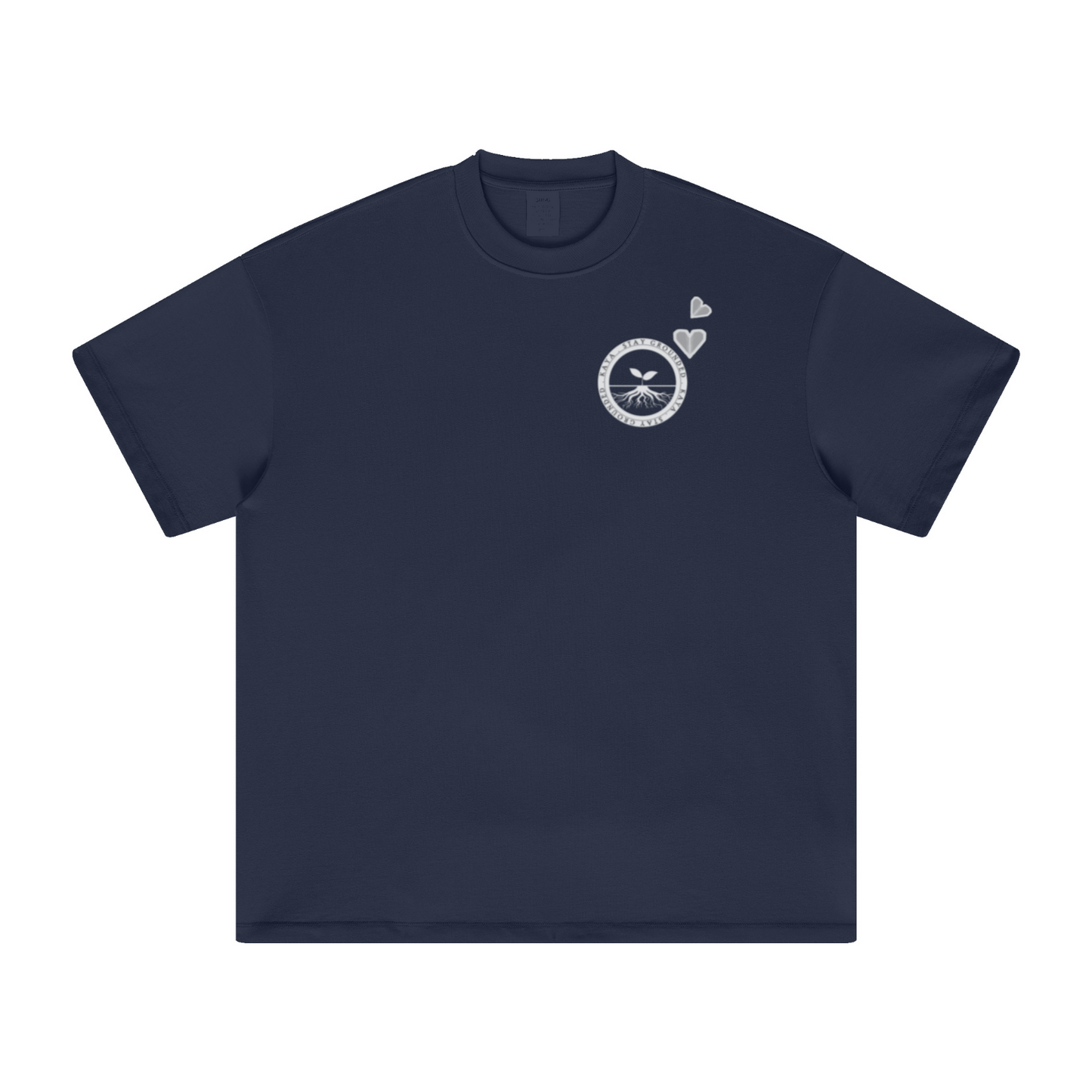 305GSM Unisex All-Over Print Crew Neck T Shirt Dark blue
