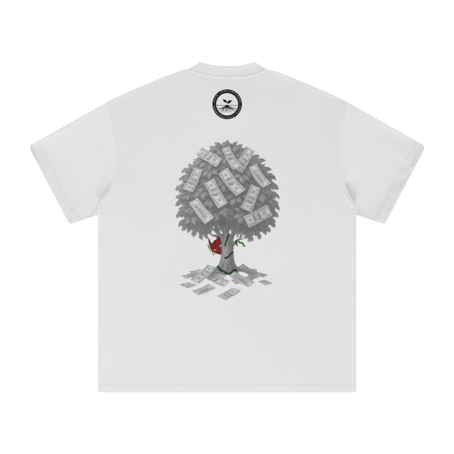 305GSM Unisex All-Over Print Crew Neck T Shirt White