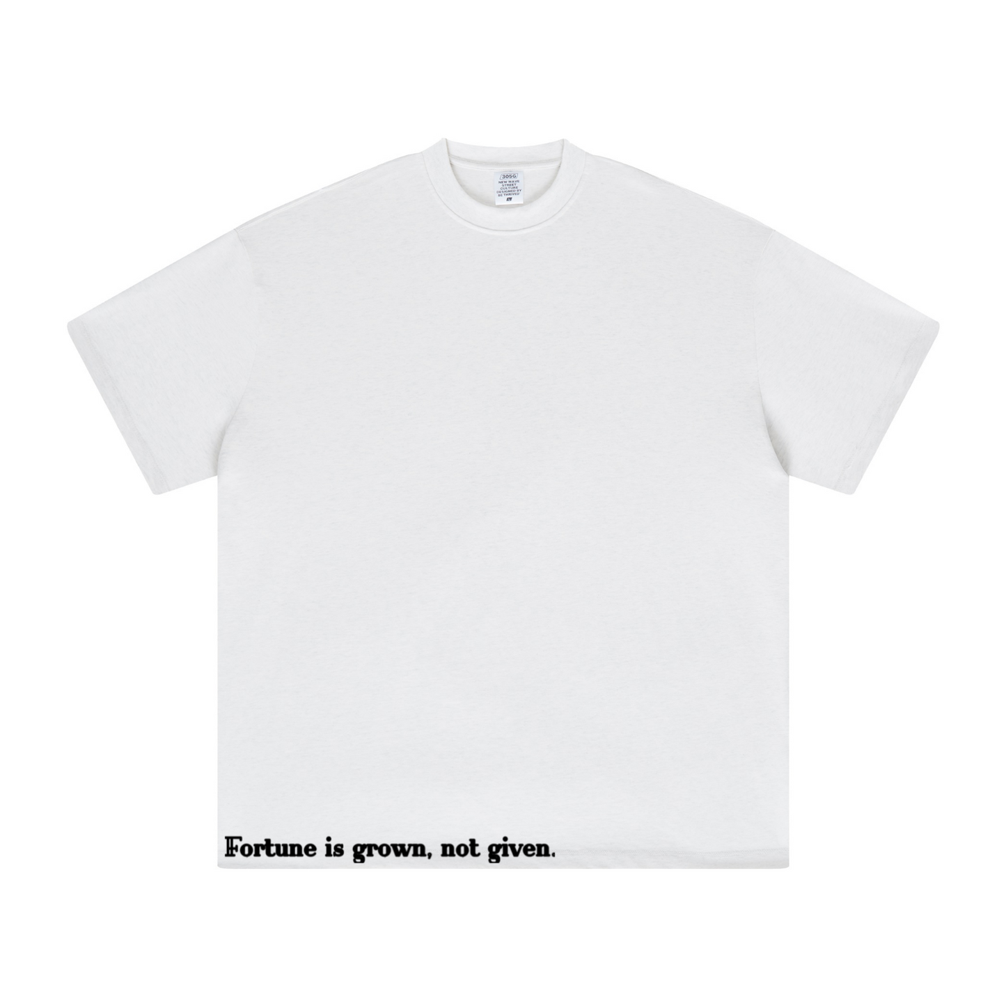 305GSM Unisex All-Over Print Crew Neck T Shirt White