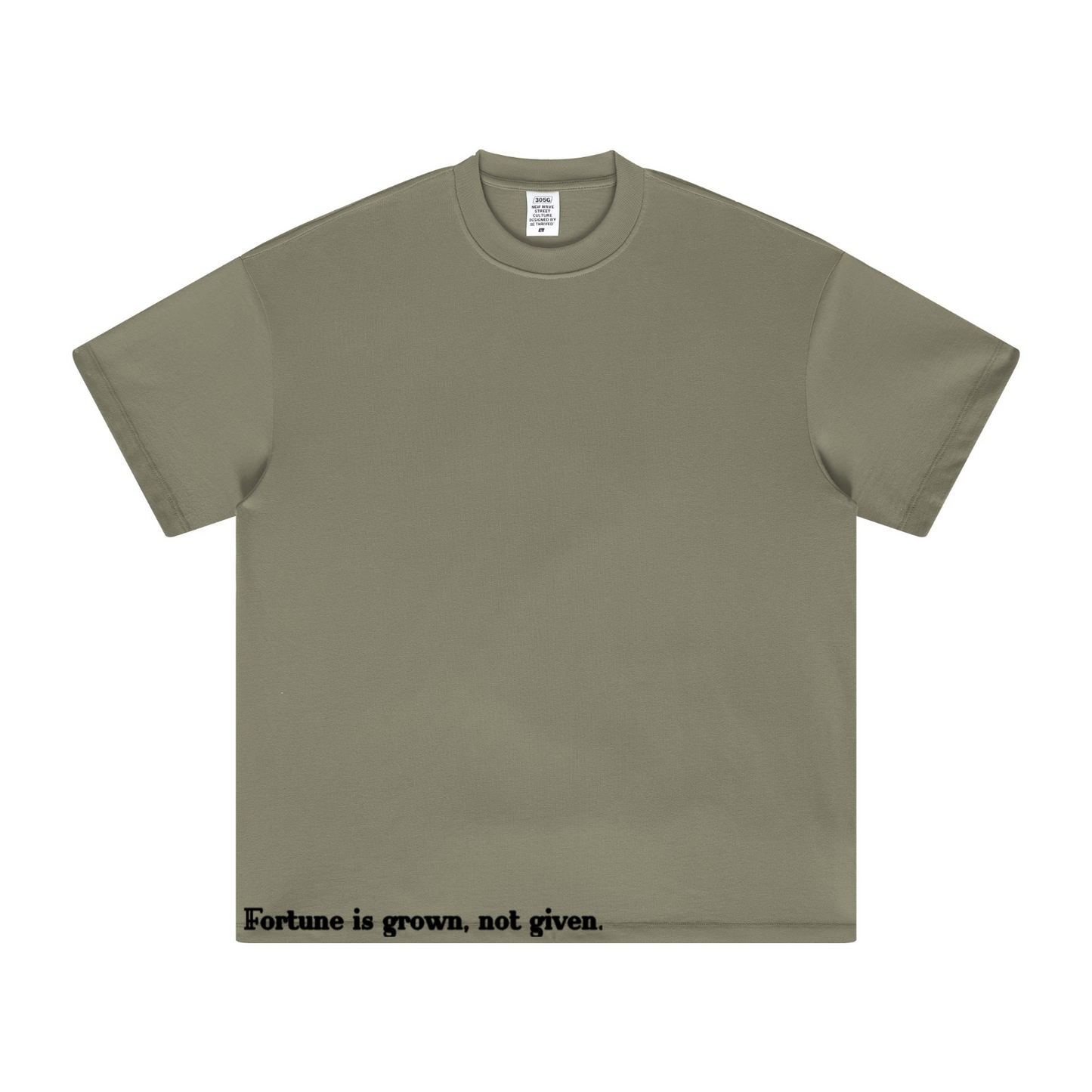 305GSM Unisex All-Over Print Crew Neck T Shirt Light Green