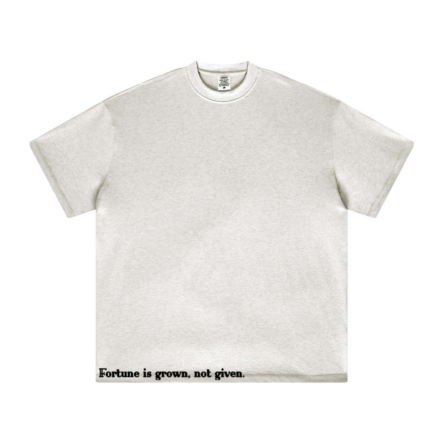305GSM Unisex All-Over Print Crew Neck T Shirt Beige