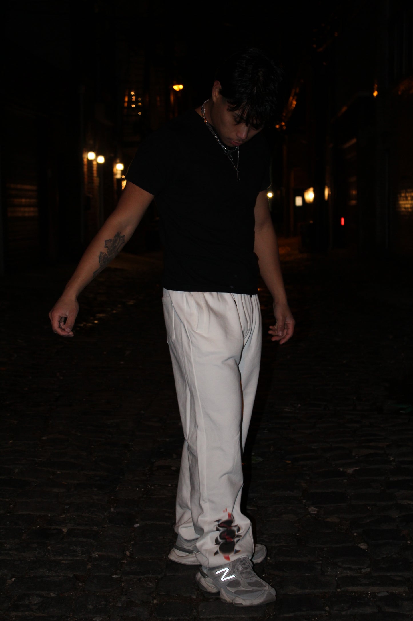 "Step with purpose." Sweats (White)