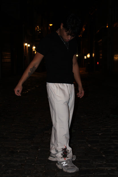 "Step with purpose." Sweats (White)