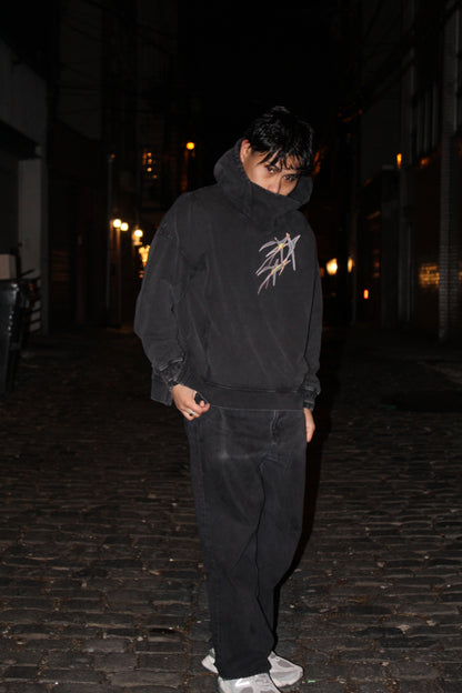 "Solitude reveals the truest self." Hoodie (Snow Wash)