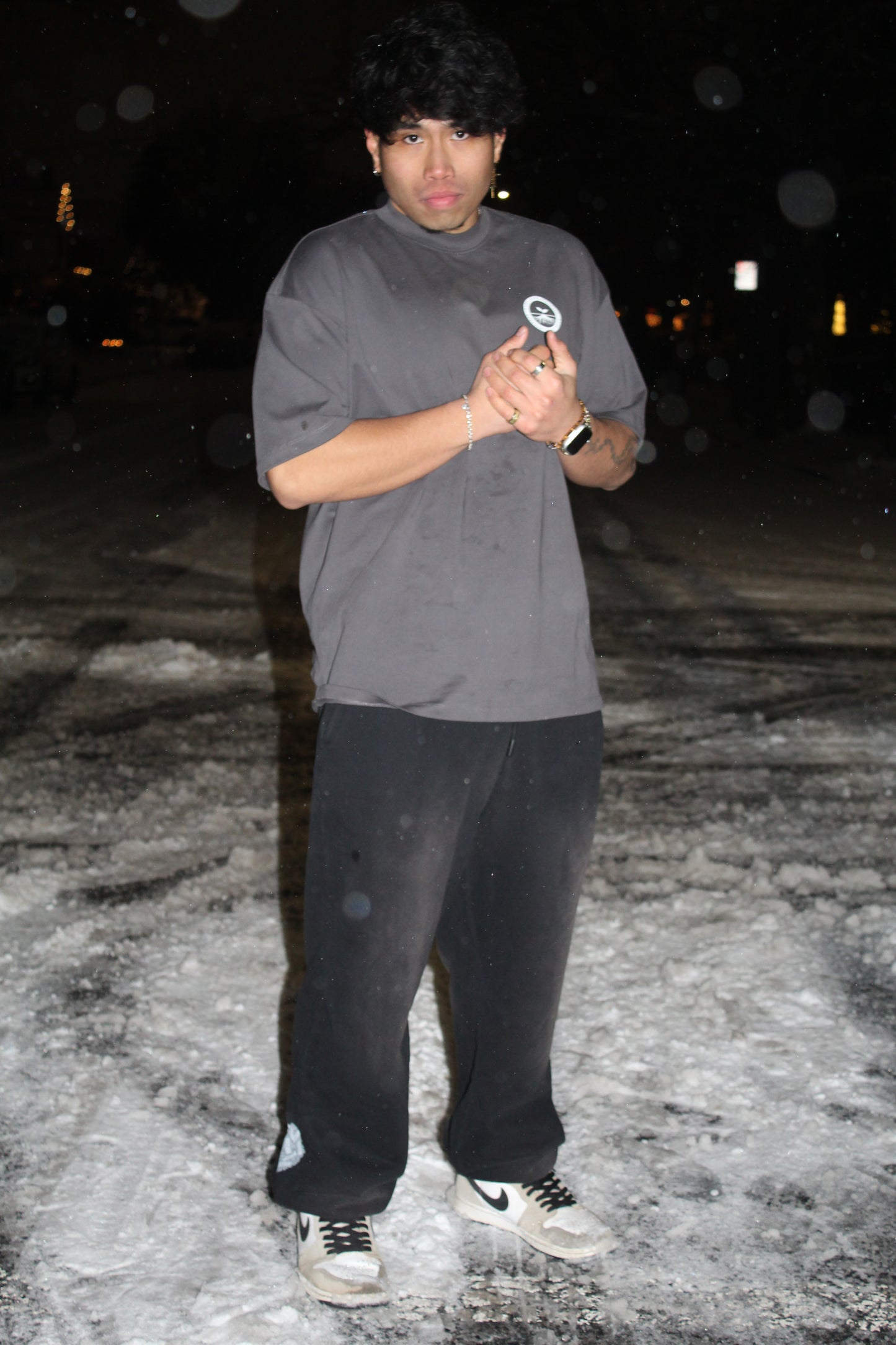 "Fortune is grown, not given." Sweats (Smoky Black)