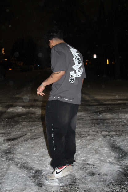 "Fortune is grown, not given." Sweats (Smoky Black)