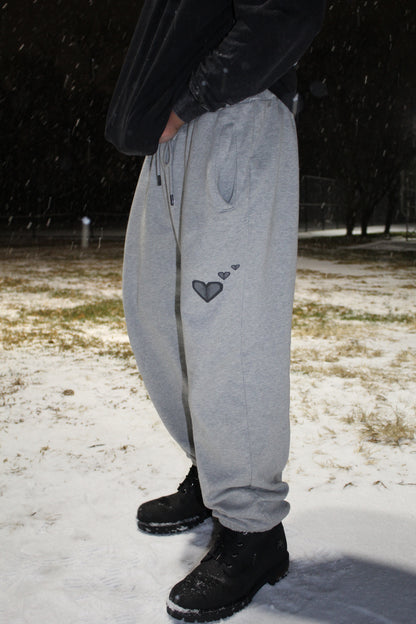 "Every crease adds structure." Sweats (Heather Grey)