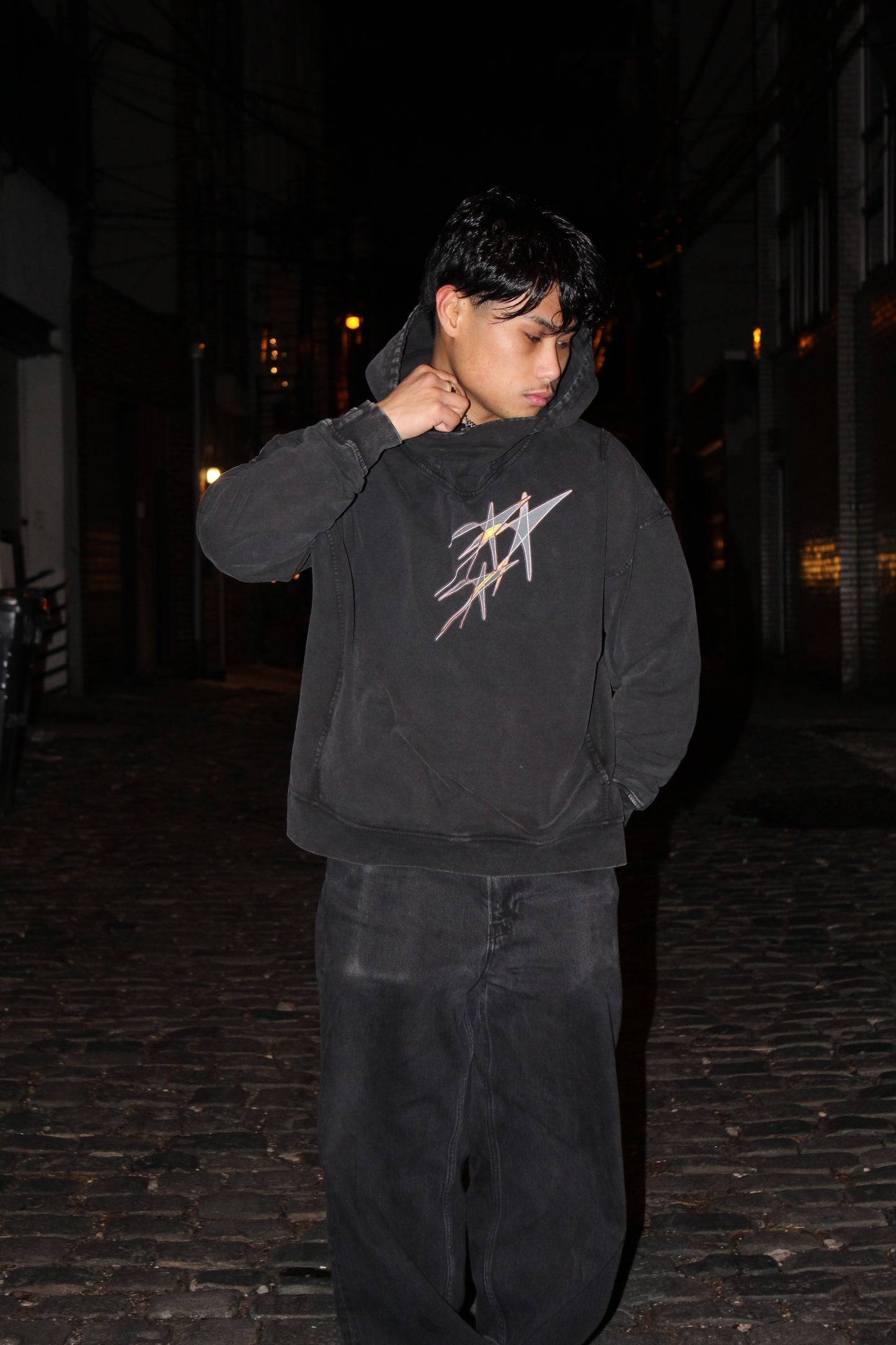 "Solitude reveals the truest self." Hoodie (Snow Wash)