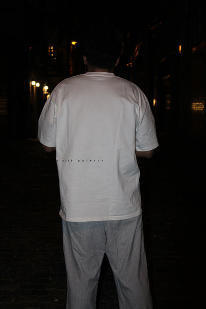 "Step with purpose." T-Shirt (White)