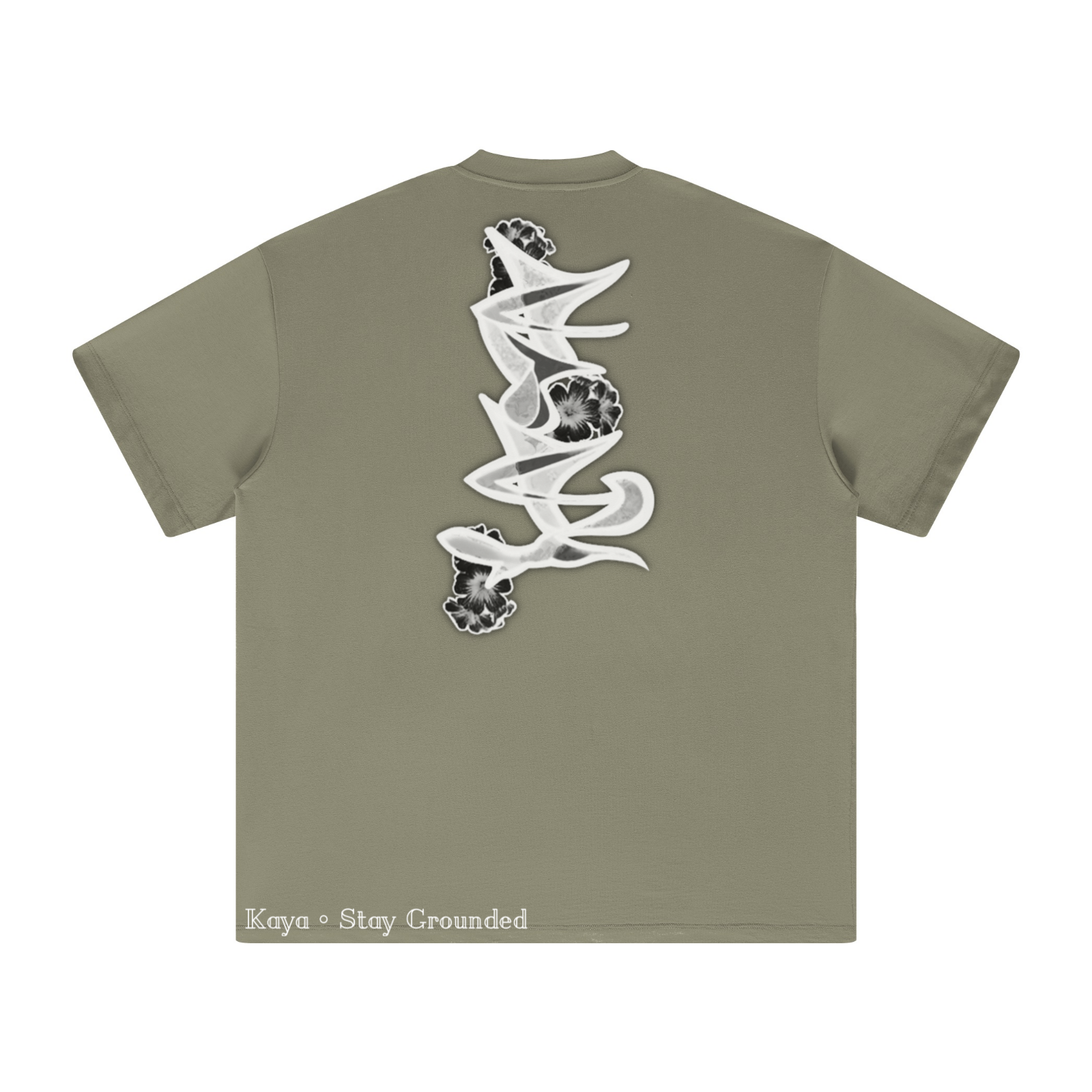 305GSM Unisex All-Over Print Crew Neck T Shirt Light Green