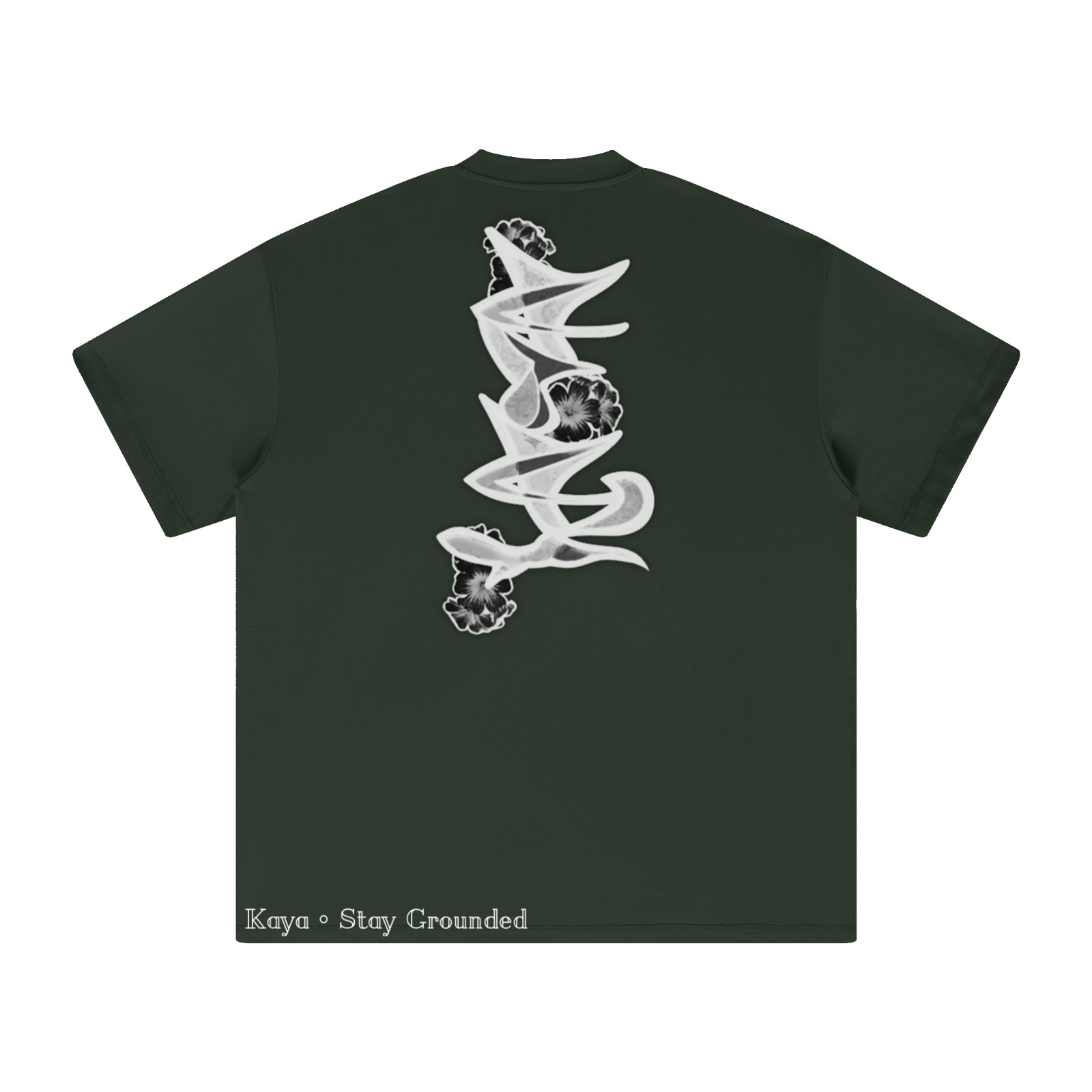 305GSM Unisex All-Over Print Crew Neck T Shirt Dark Green