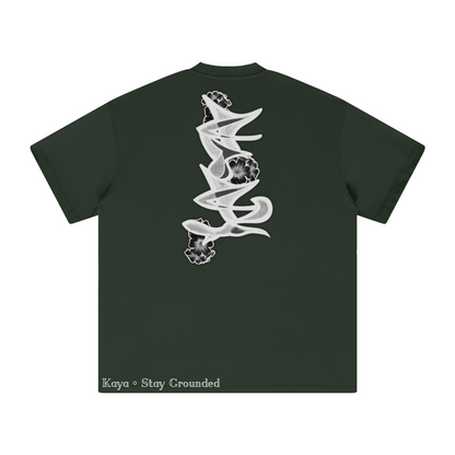 305GSM Unisex All-Over Print Crew Neck T Shirt Dark Green