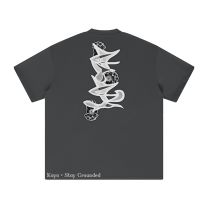 305GSM Unisex All-Over Print Crew Neck T Shirt Dark gray