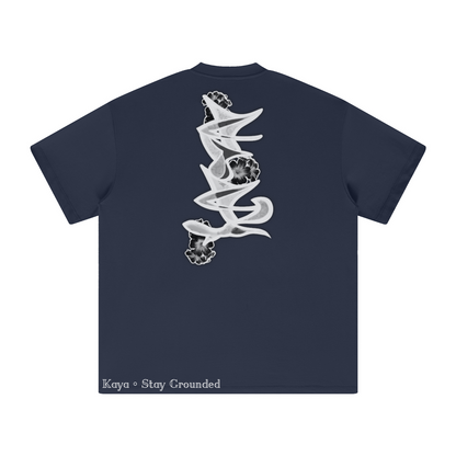 305GSM Unisex All-Over Print Crew Neck T Shirt Dark blue
