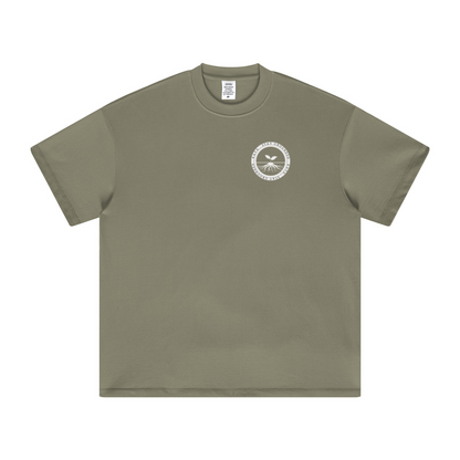 305GSM Unisex All-Over Print Crew Neck T Shirt Light Green