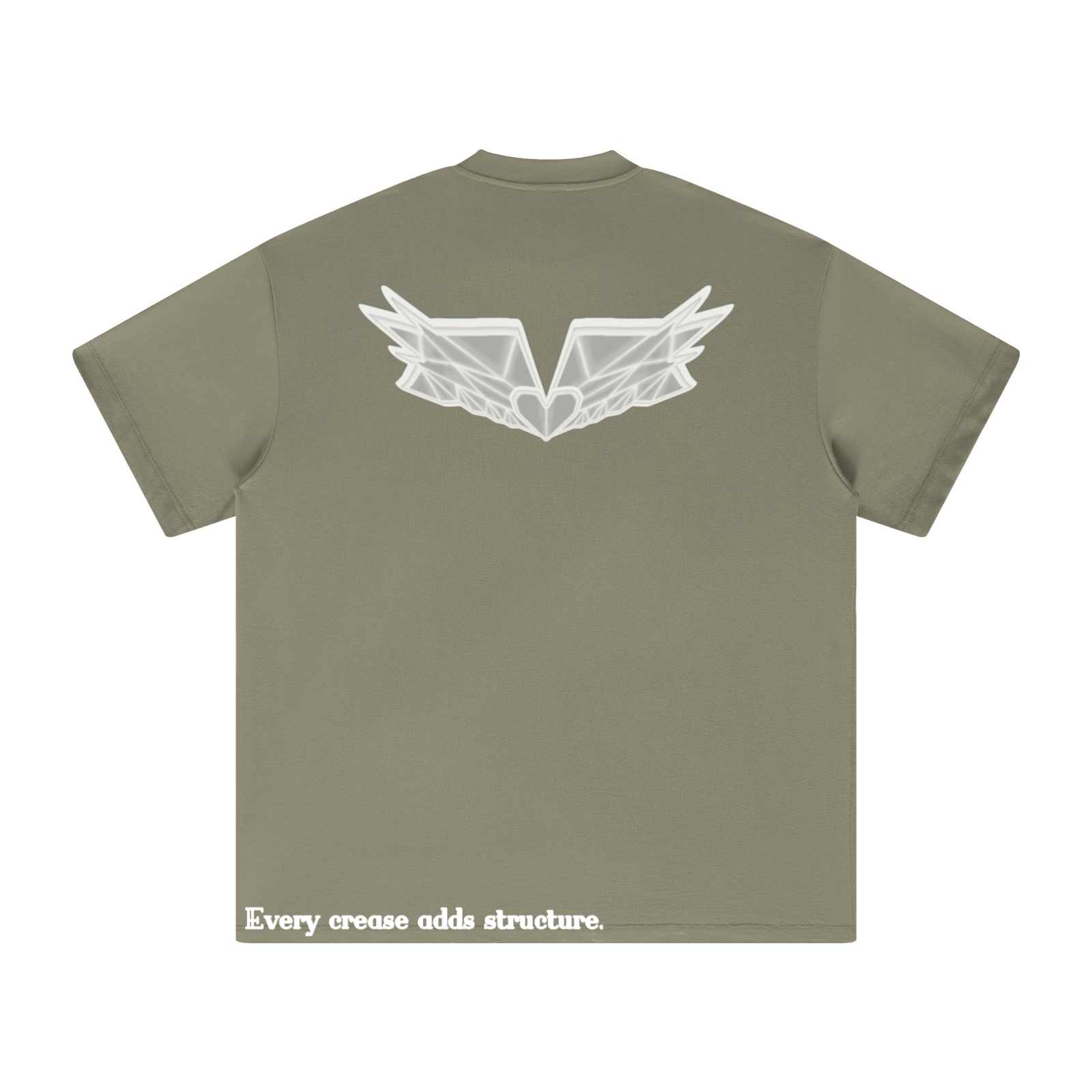 305GSM Unisex All-Over Print Crew Neck T Shirt Light Green