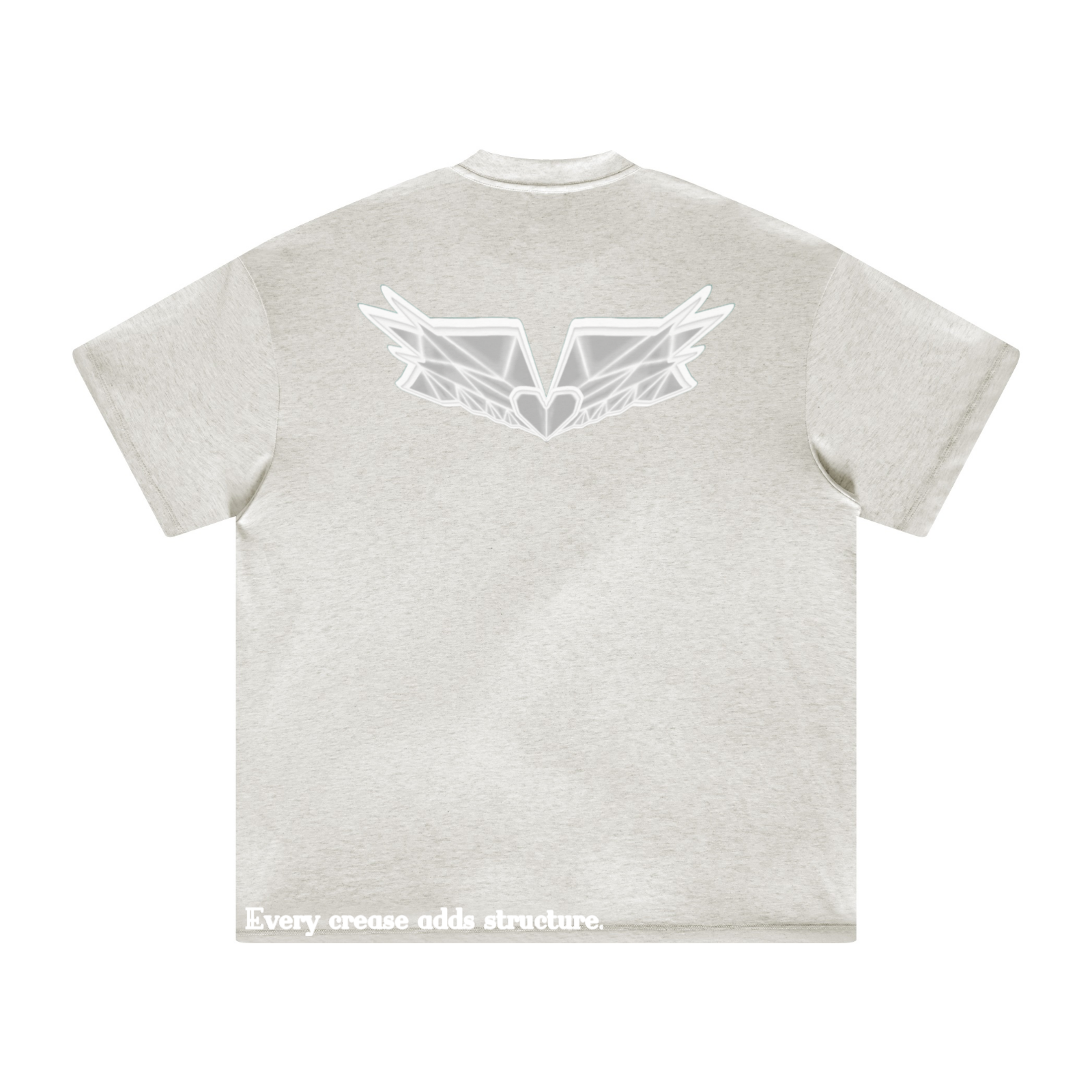 305GSM Unisex All-Over Print Crew Neck T Shirt Beige 