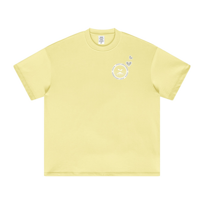 305GSM Unisex All-Over Print Crew Neck T Shirt Yellow