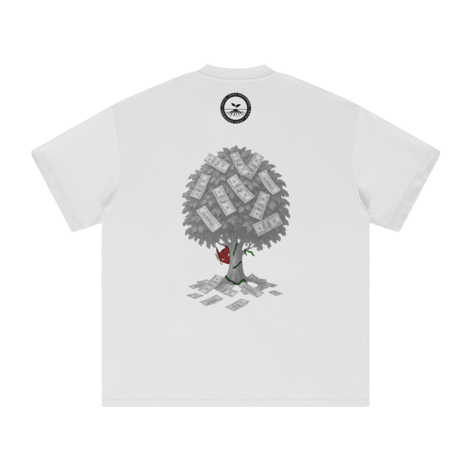 305GSM Unisex All-Over Print Crew Neck T Shirt White