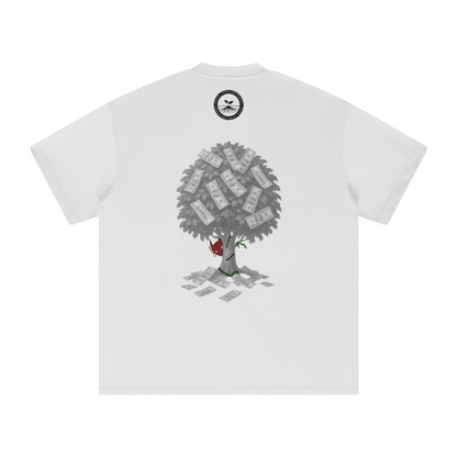 305GSM Unisex All-Over Print Crew Neck T Shirt White