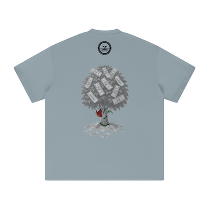 305GSM Unisex All-Over Print Crew Neck T Shirt Haze blue
