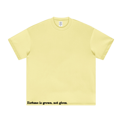 305GSM Unisex All-Over Print Crew Neck T Shirt Yellow